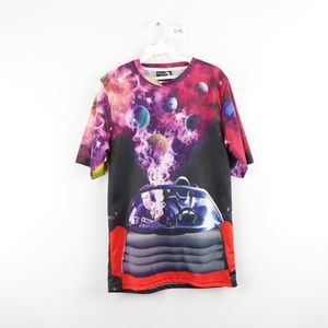 Funny Elon Musk Smoking SpaceX T Shirt Mens Small